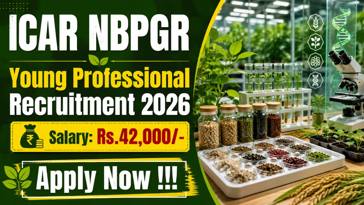 ICAR NBPGR Young Professional Recruitment 2026