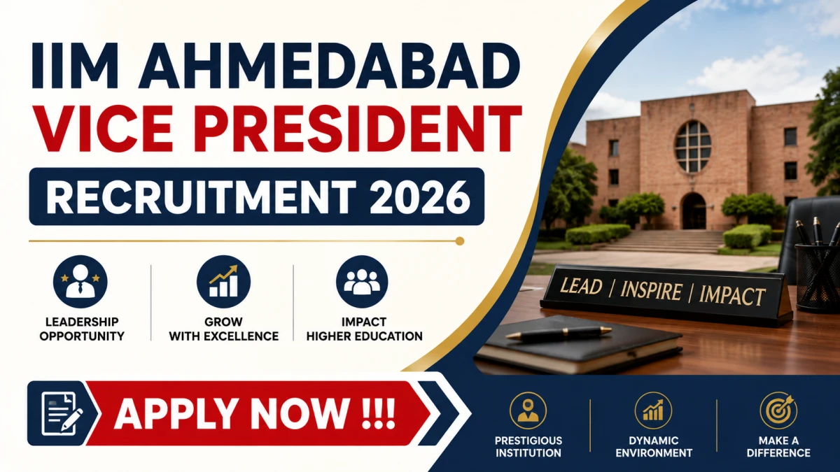 IIM Ahmedabad Vice President Recruitment 2026