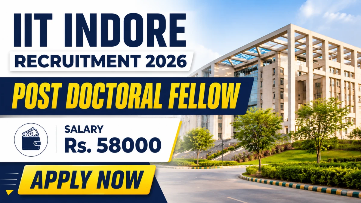 IIT Indore Post Doctoral Fellow Recruitment 2026