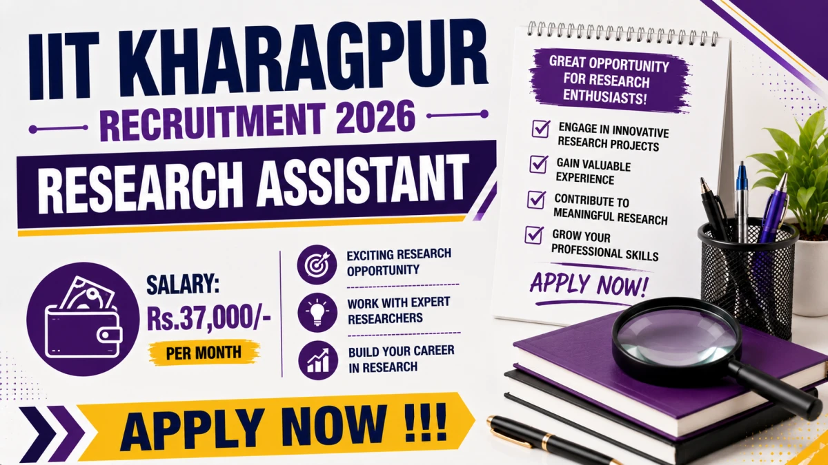 IIT Kharagpur Research Assistant Recruitment 2026