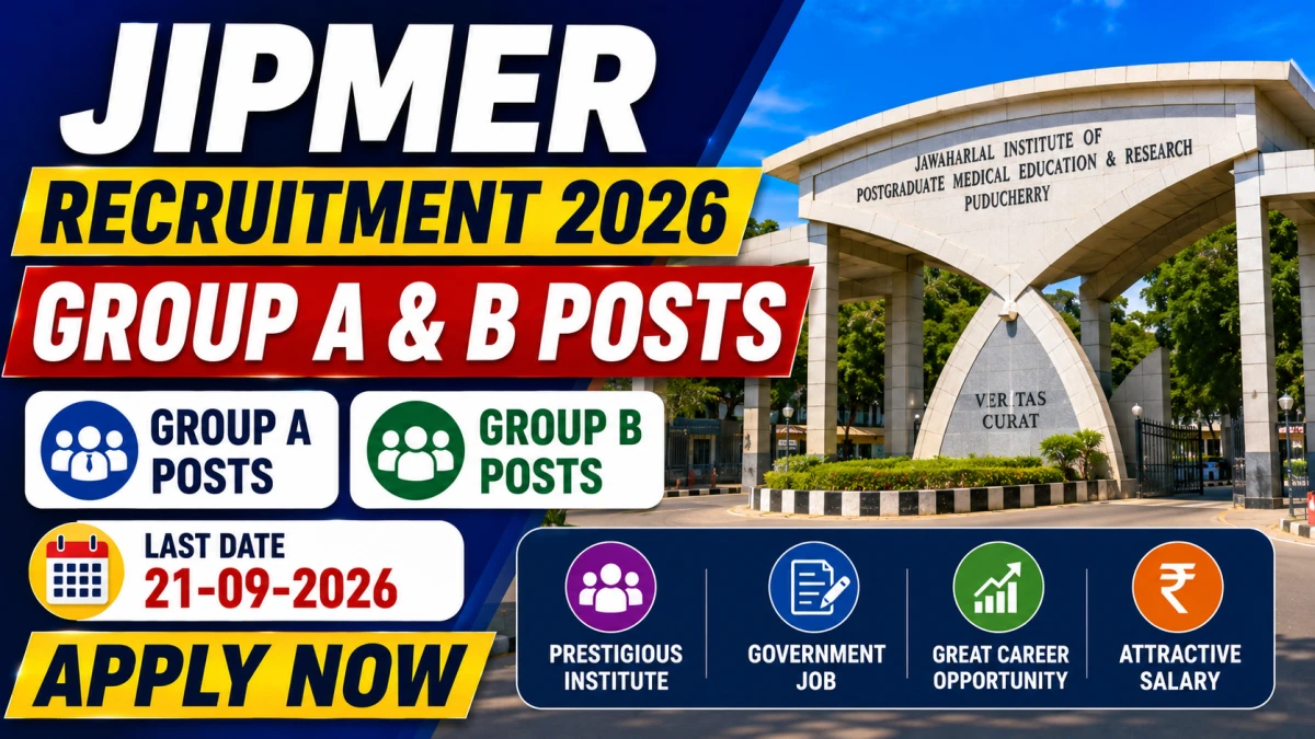 JIPMER Recruitment 2026