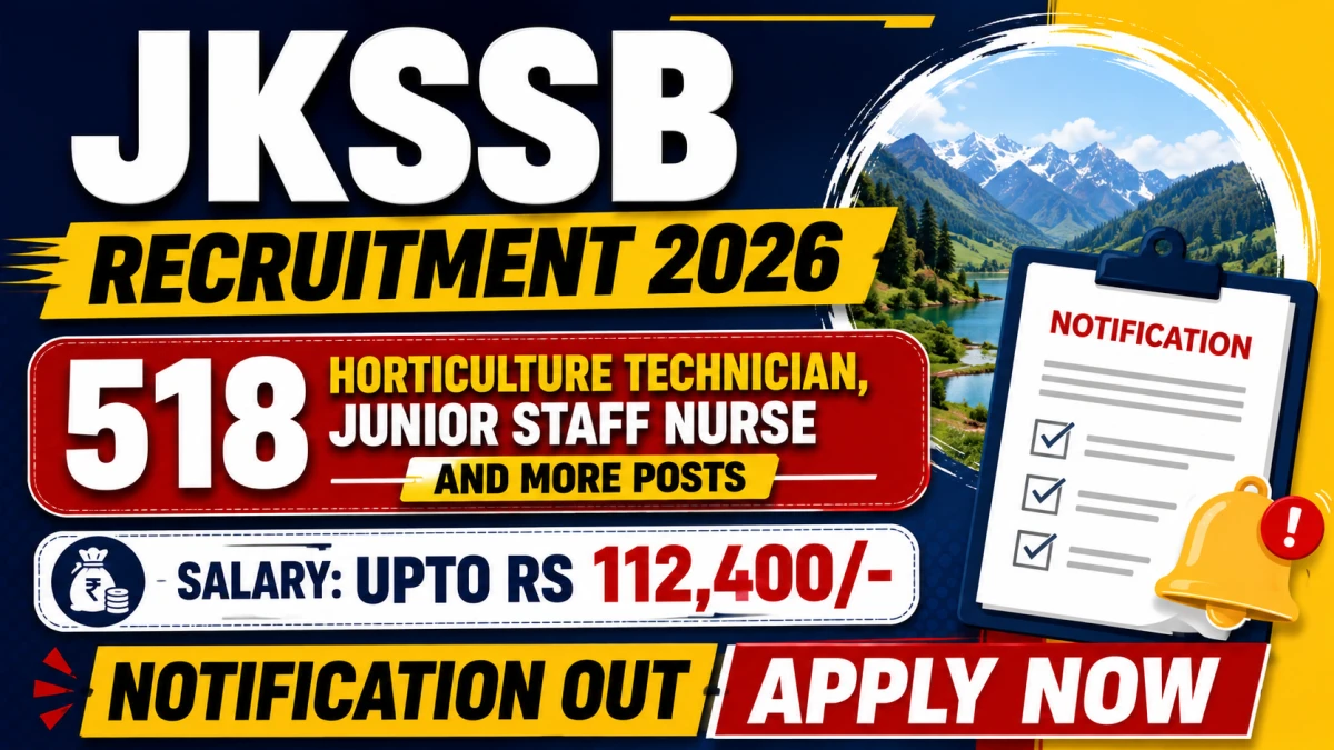 JKSSB Recruitment 2026