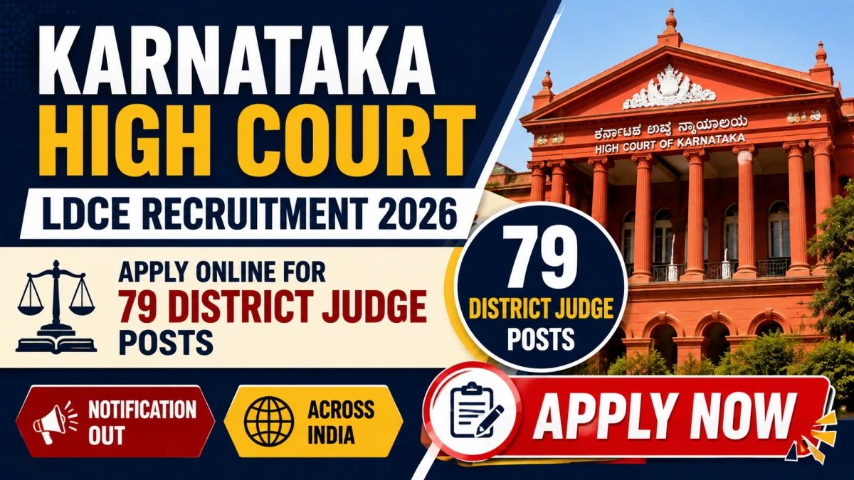 Karnataka High Court LDCE Recruitment 2026