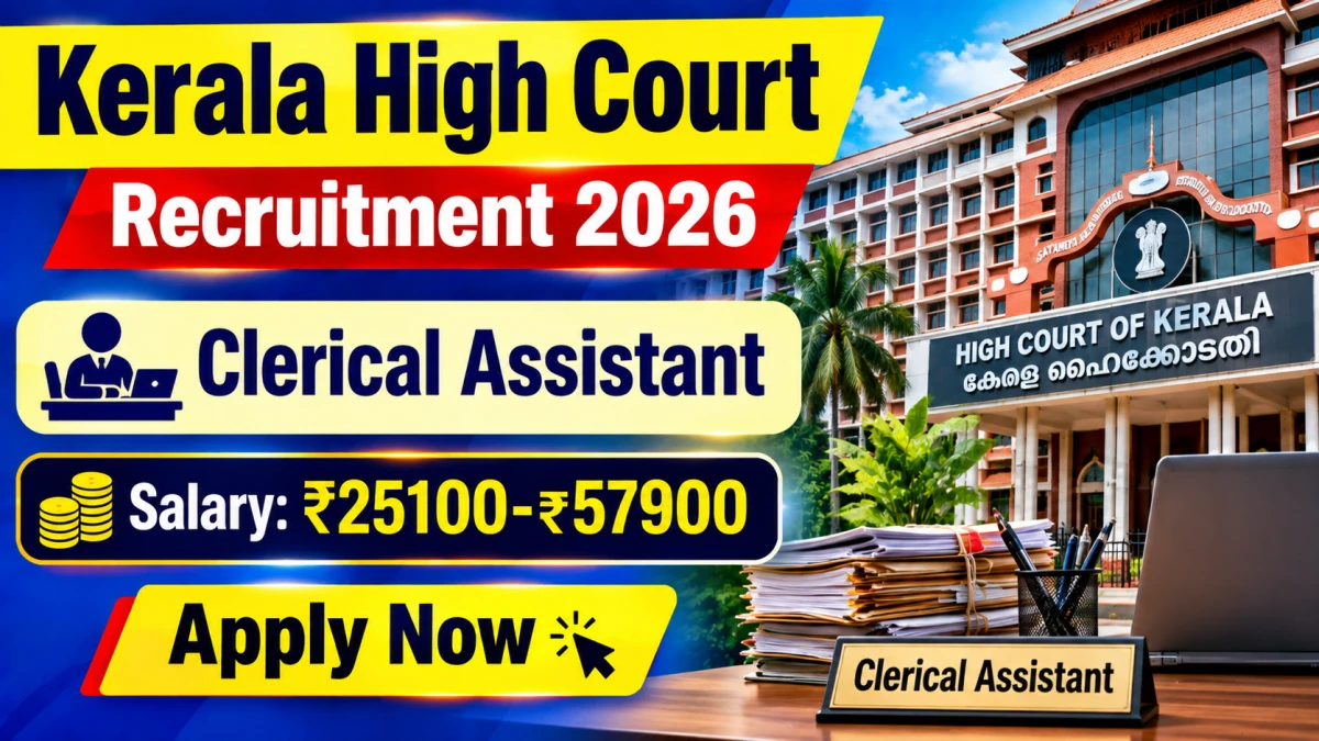 Kerala High Court Clerical Assistant Recruitment 2026