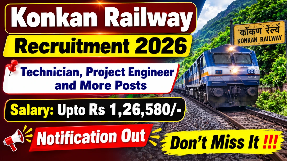 Konkan Railway Recruitment 2026
