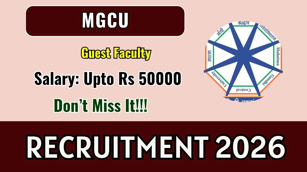 MGCU Guest Faculty Recruitment 2026