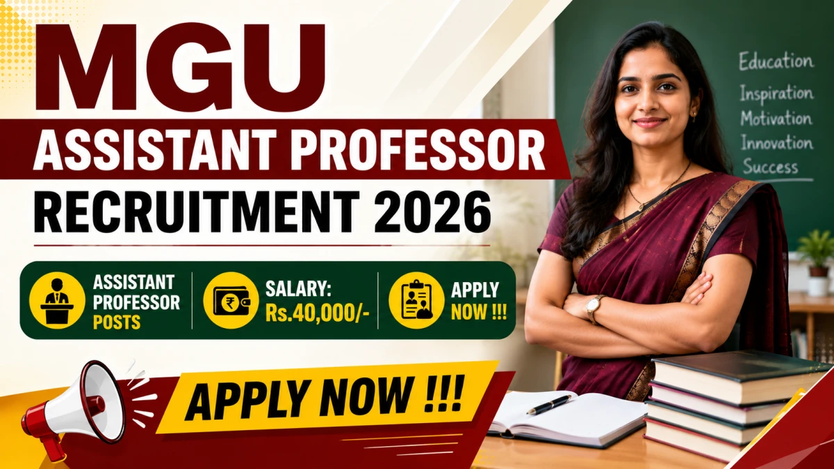 MGU Assistant Professor Recruitment 2026