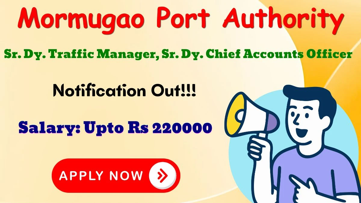 Mormugao Port Authority Recruitment 2026