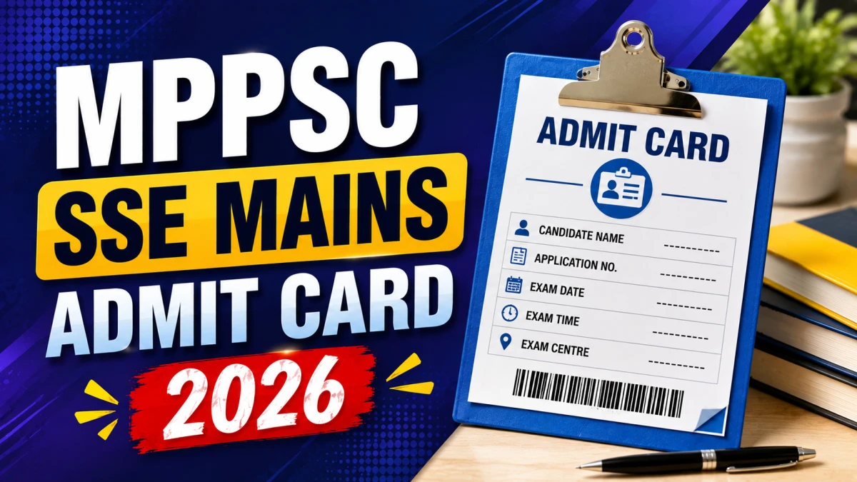 MPPSC SSE Mains Admit Card 2026