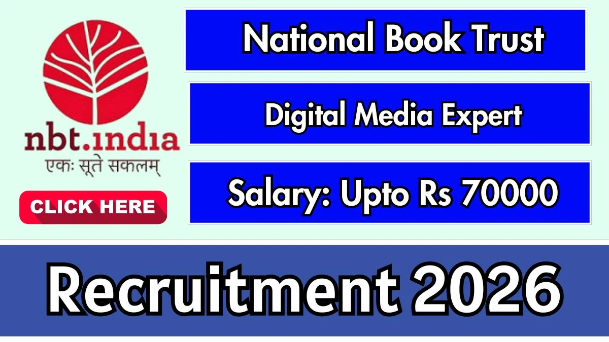 National Book Trust Digital Media Expert Recruitment 2026