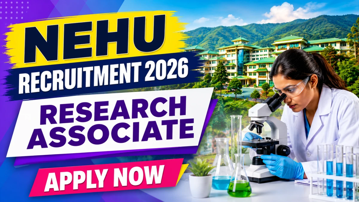 NEHU Research Associate Recruitment 2026