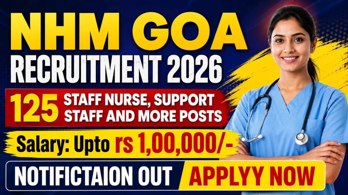 NHM Goa Recruitment 2026