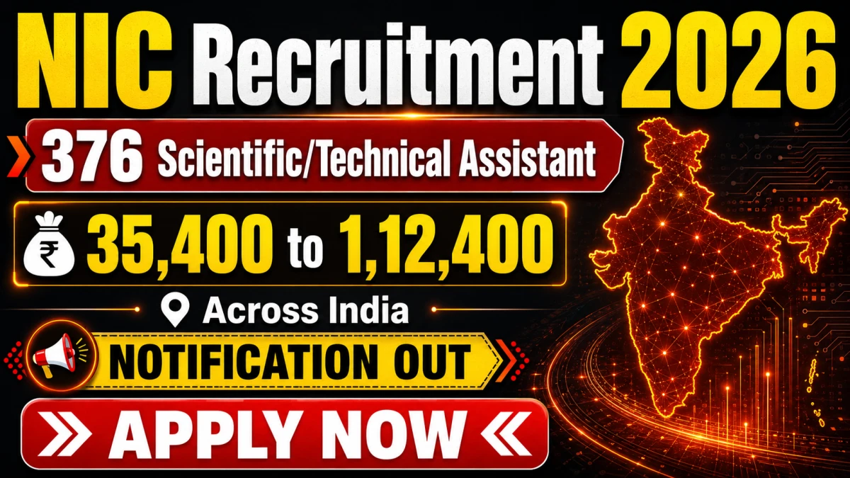 NIC Scientific/Technical Assistant Recruitment 2026