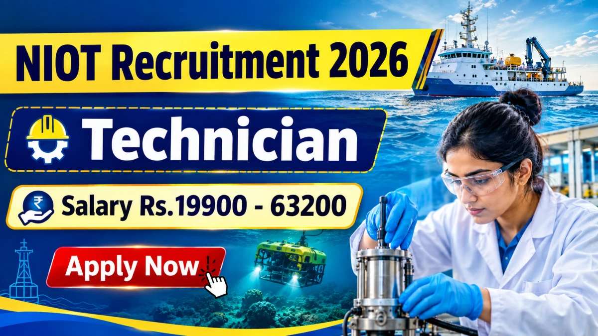NIOT Technician Recruitment 2026