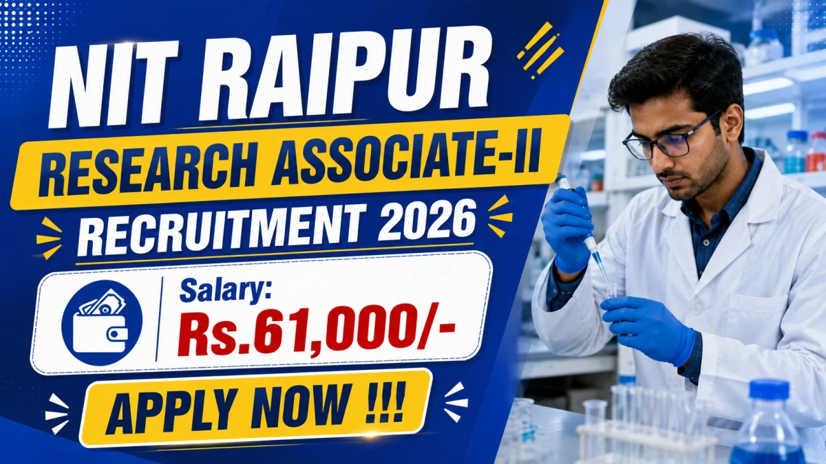 NIT Raipur Research Associate-II Recruitment 2026