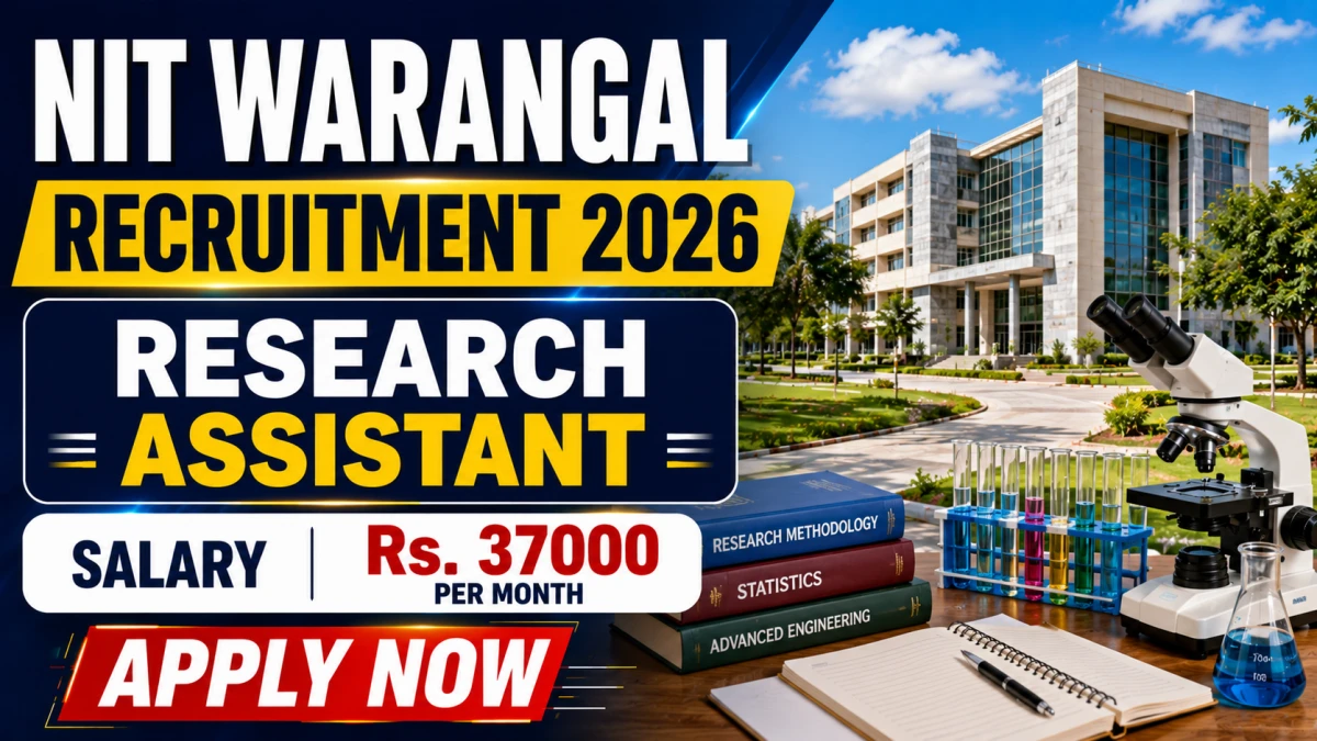 NIT Warangal Research Assistant Recruitment 2026