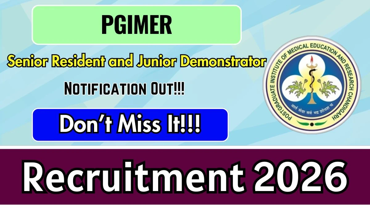 PGIMER Recruitment 2026