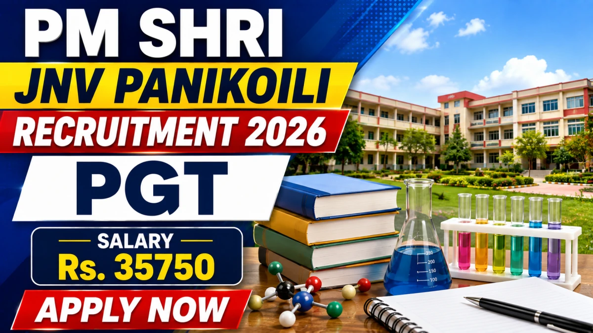 PM SHRI JNV Panikoili PGT Recruitment 2026