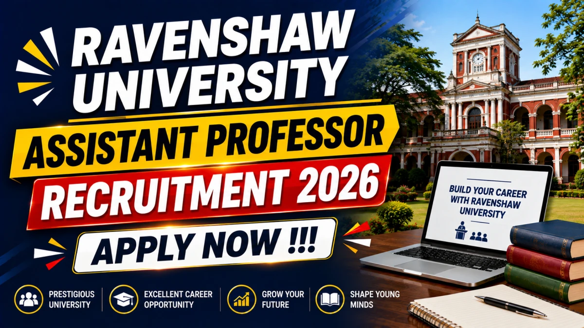 Ravenshaw University Assistant Professor Recruitment 2026