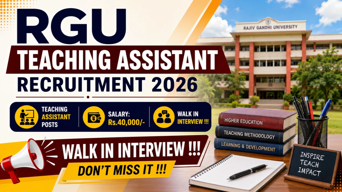 RGU Teaching Assistant Recruitment 2026