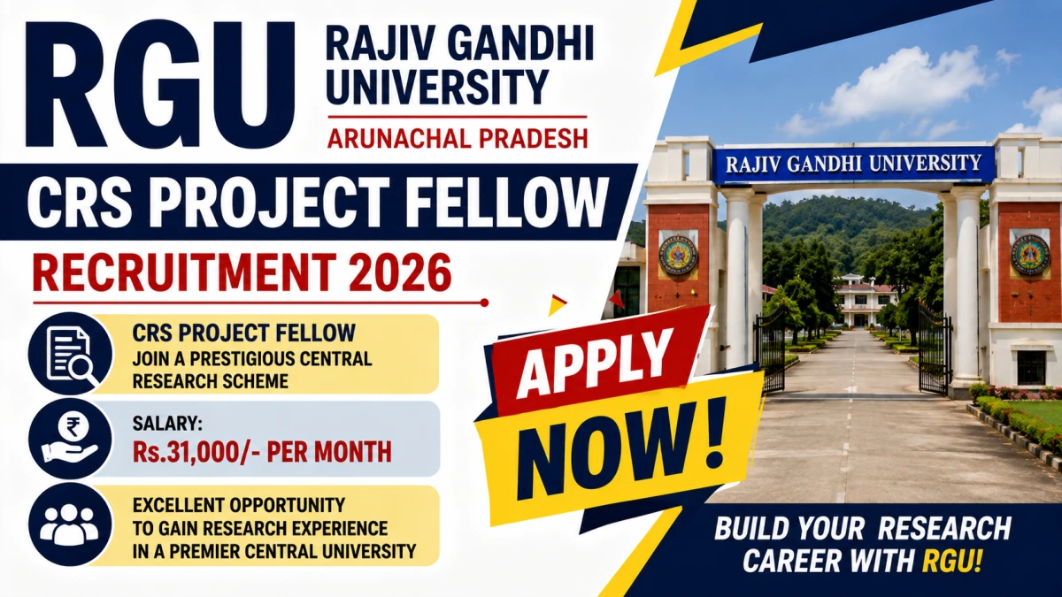 RGU CRS Project Fellow Recruitment 2026