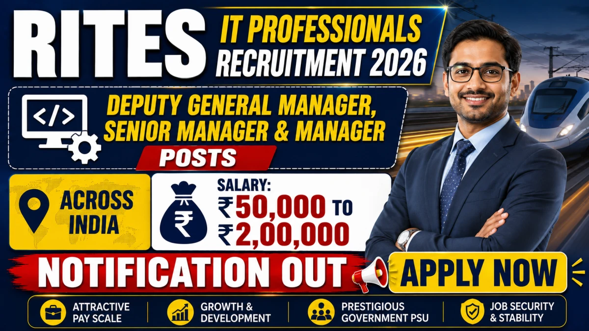 RITES IT Professionals Recruitment 2026
