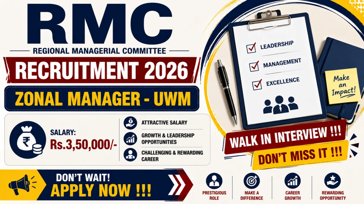 RMC Zonal Manager - UWM Recruitment 2026
