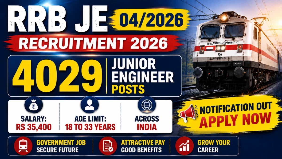 RRB JE 04/2026 Recruitment 2026