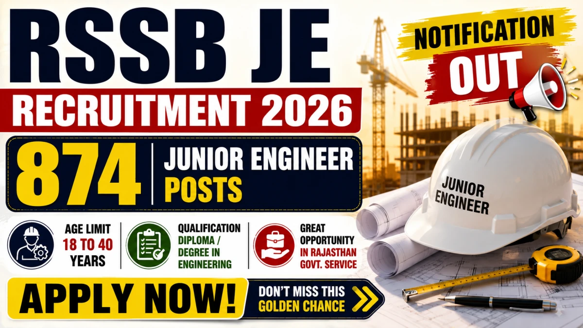 RSSB JE Recruitment 2026