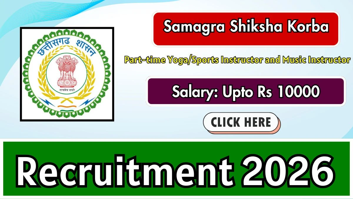 Samagra Shiksha Korba Recruitment 2026