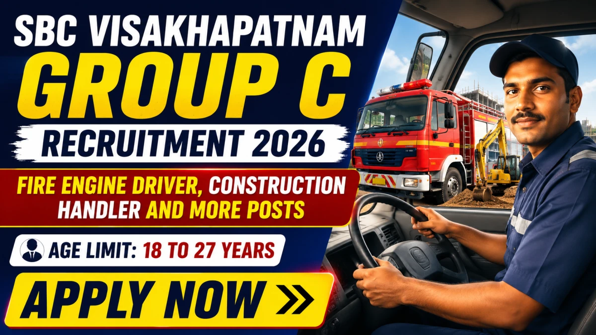 SBC Visakhapatnam Group C Recruitment 2026