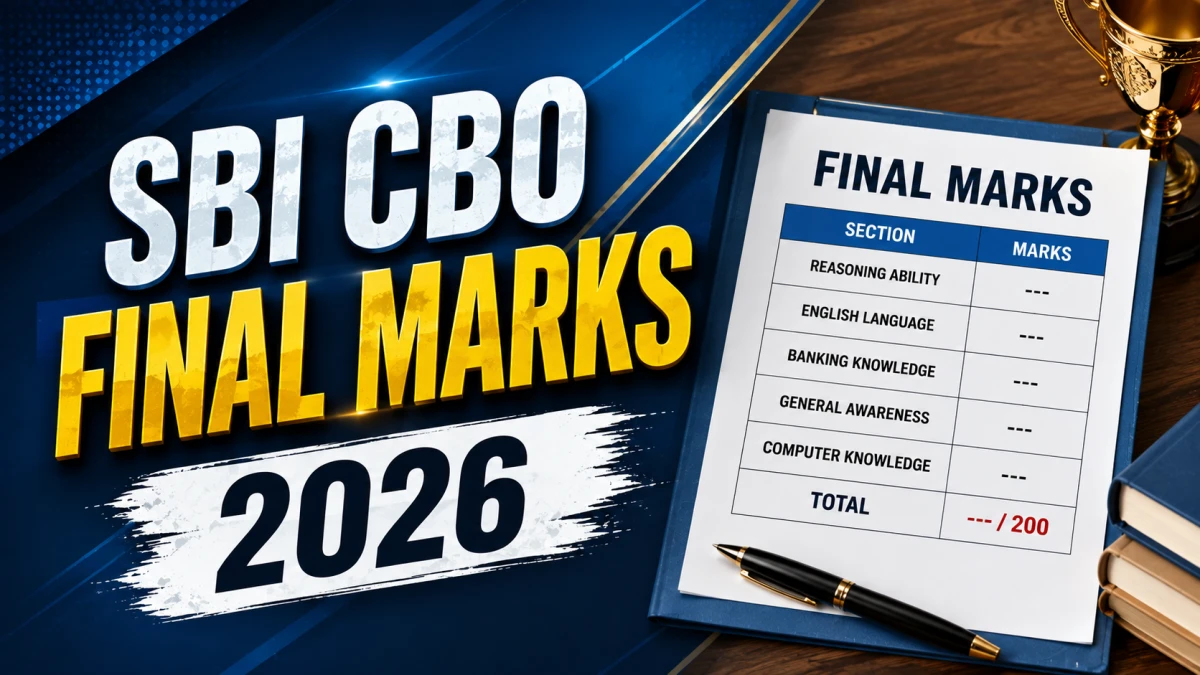 SBI CBO Final Marks 2026