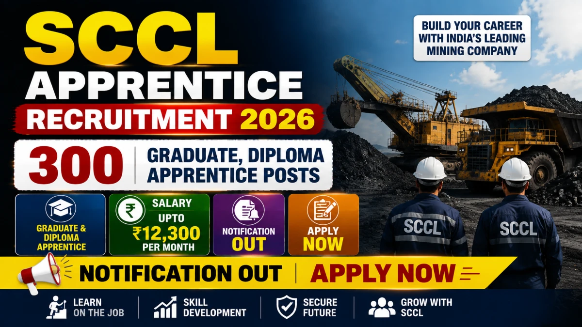 SCCL Apprentice Recruitment 2026