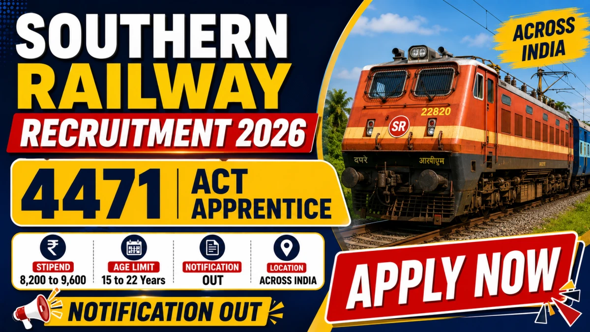 Southern Railway Act Apprentice Recruitment 2026