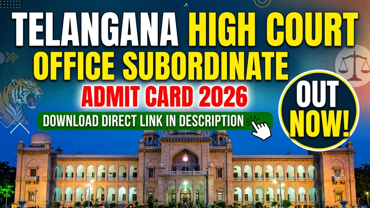 Telangana High Court Admit Card 2026