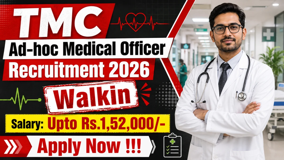 TMC Ad-hoc Medical Officer Recruitment 2026
