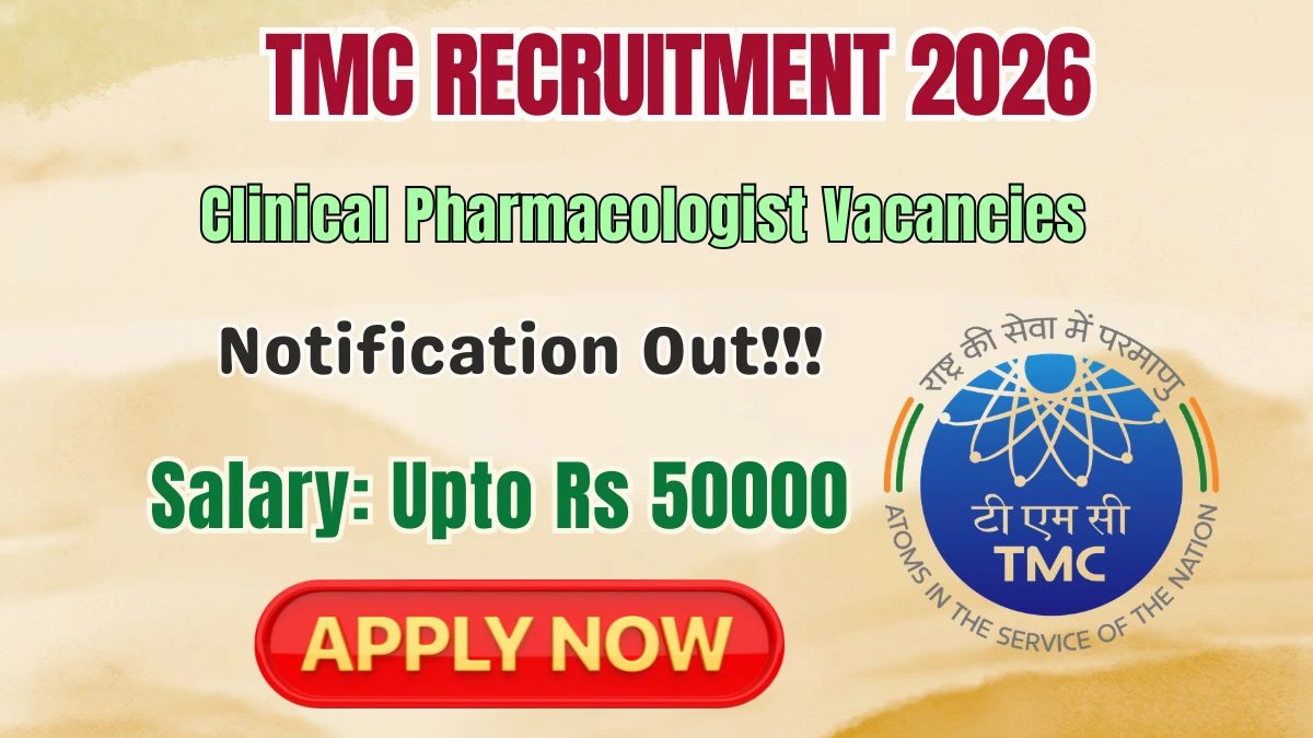 TMC Clinical Pharmacologist Recruitment 2026