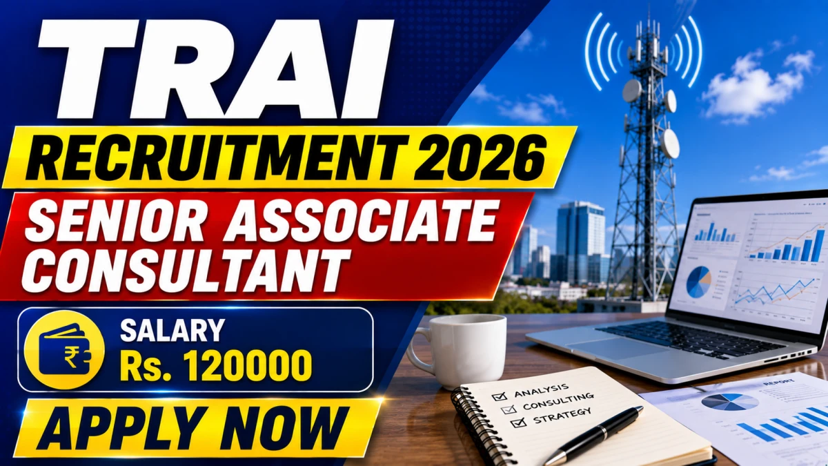 TRAI Senior Associate Consultant Recruitment 2026