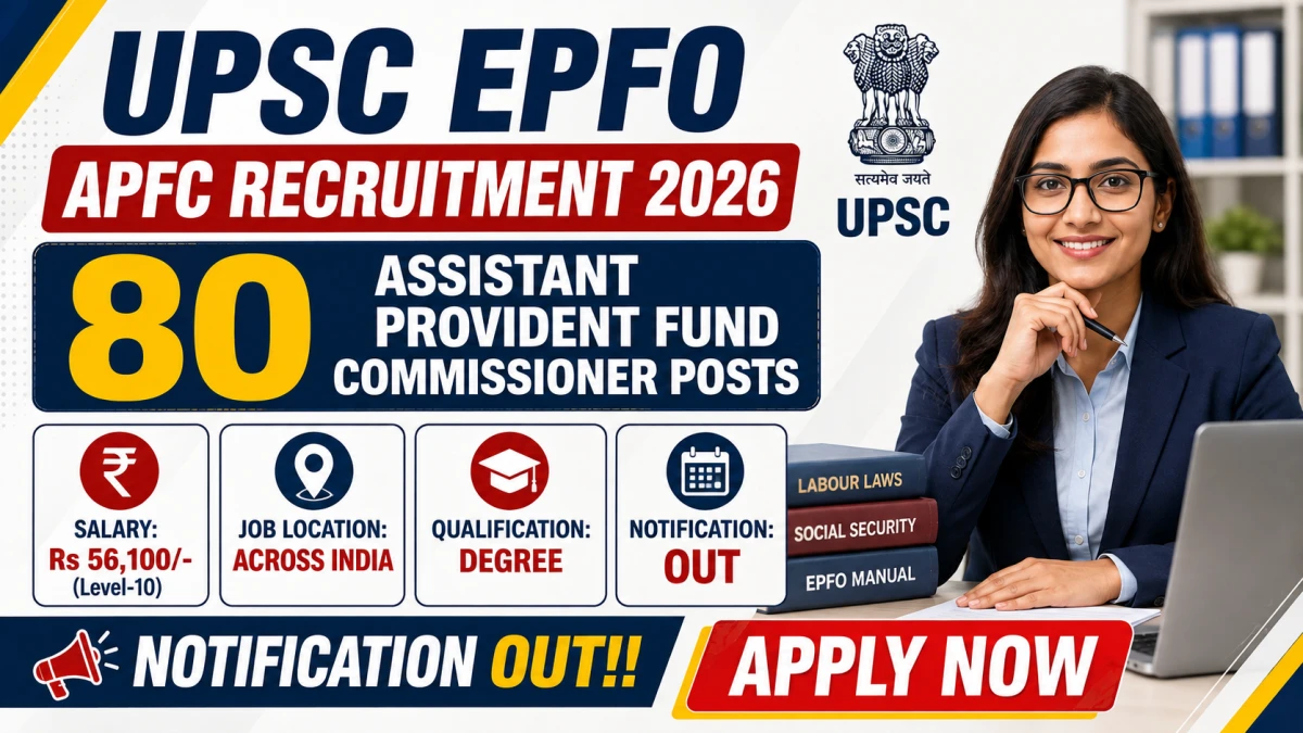 UPSC EPFO APFC Recruitment 2026