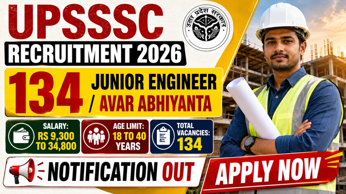 UPSSSC JE Recruitment 2026