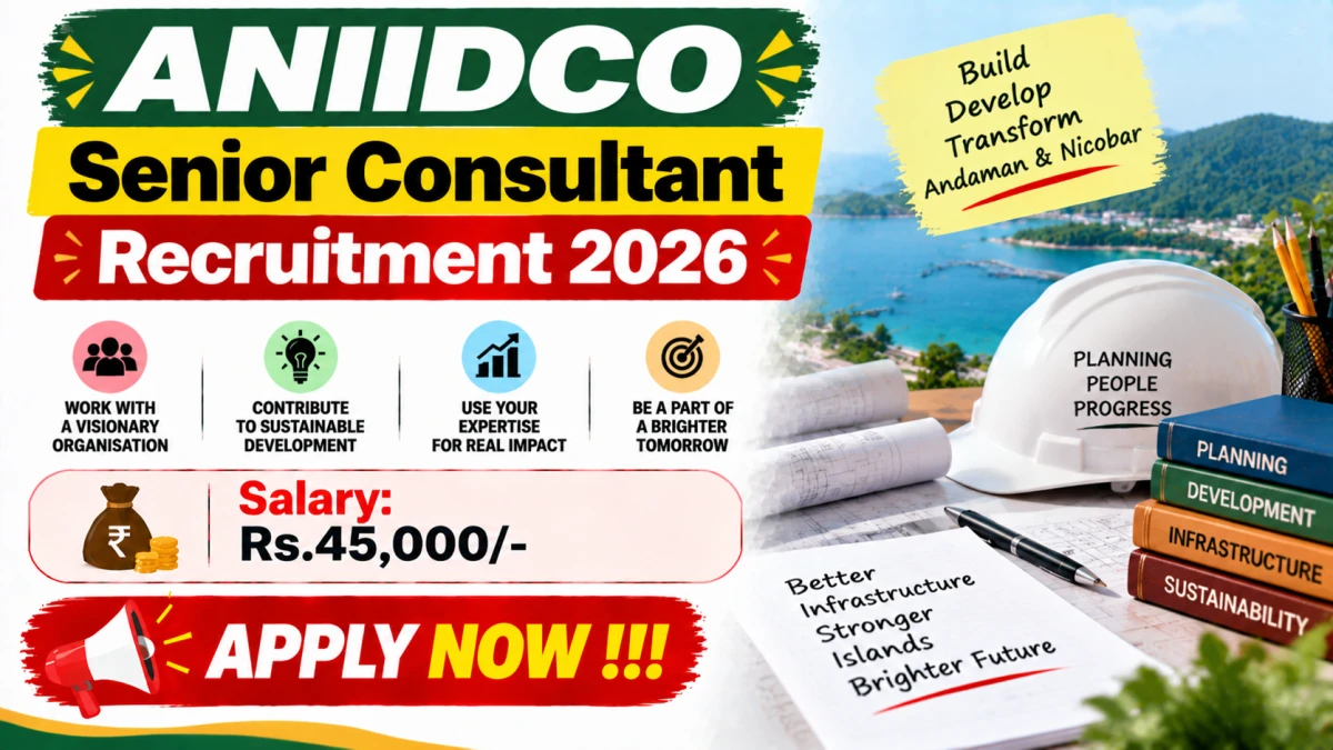 ANIIDCO Senior Consultant Recruitment 2026