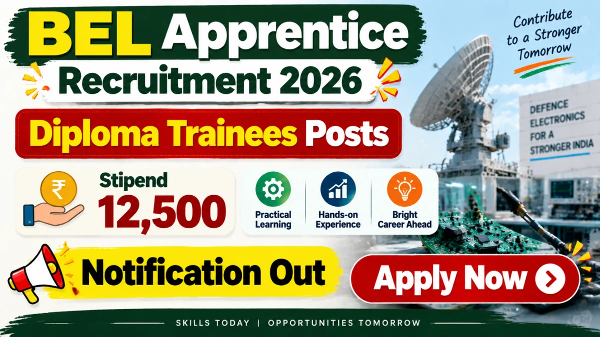 BEL Apprentice Recruitment 2026