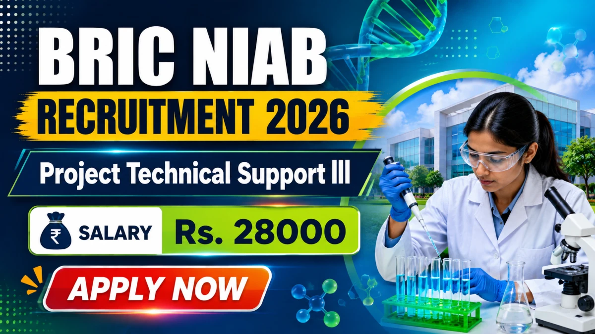 BRIC NIAB Project Technical Support III Recruitment 2026