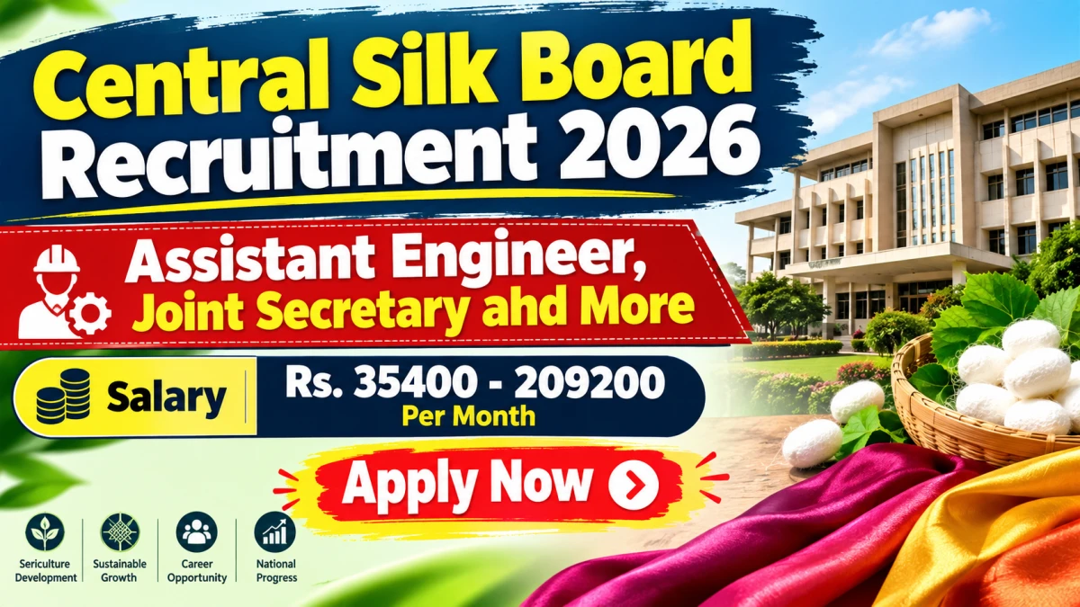 Central Silk Board Recruitment 2026