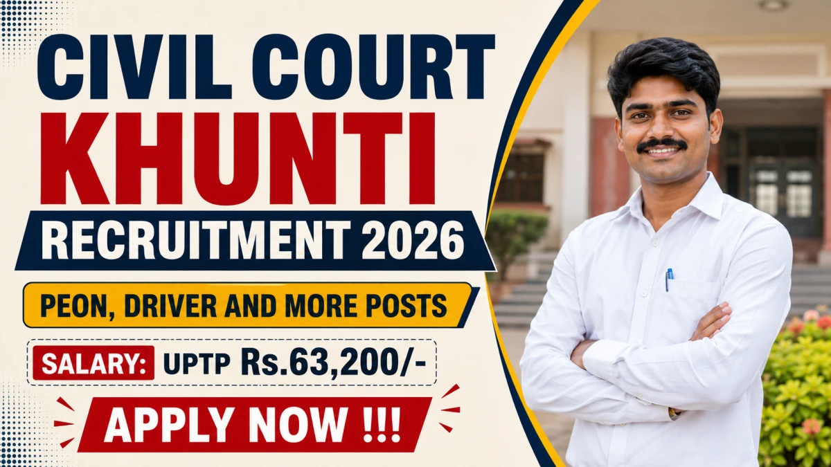 Civil Court Khunti Recruitment 2026