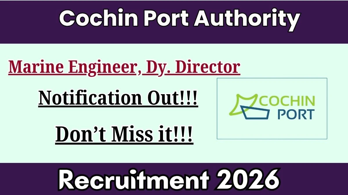Cochin Port Authority Recruitment 2026