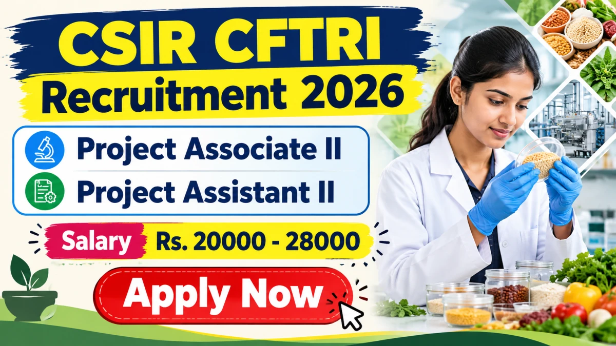 CSIR CFTRI Recruitment 2026