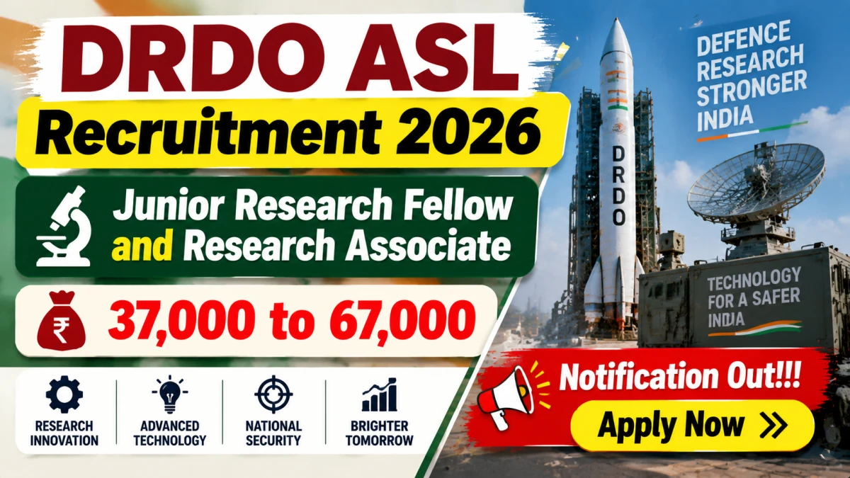 DRDO ASL Recruitment 2026