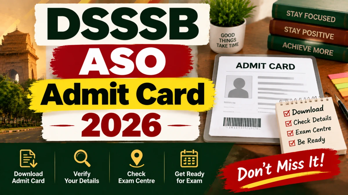 DSSSB ASO Admit Card 2026