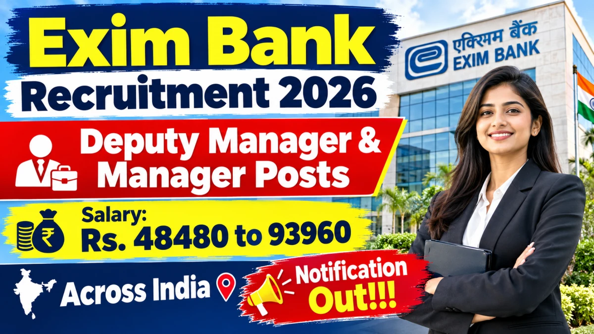 Exim Bank Recruitment 2026